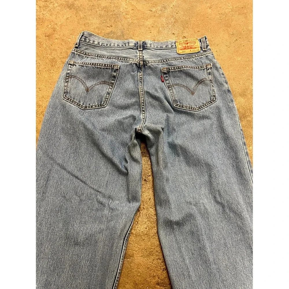 VTG Levi's 560 Comfort Fit Jeans Men 36x34 Blue Denim Stonewash Cotton High Rise